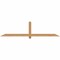Ekena Millwork Eugene Smooth Timber Gable Bracket, Western Red Cedar, 84"W x 21"H x 1 1/2"D x 3 1/2"F, 6/12 Pitch GBW084X21X0204EUG00SWR - alternate 1